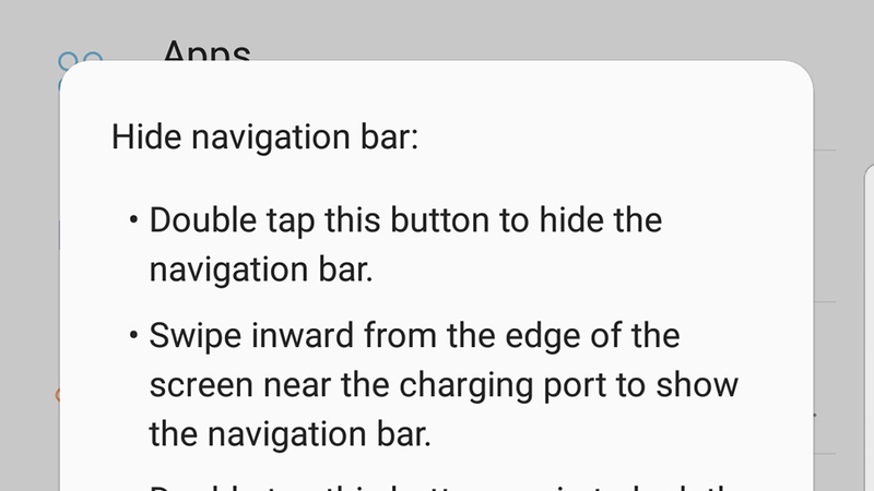 Want to hide the navigation bar on your Galaxy? No problem. Image: Screenshot